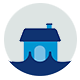icono de una casa inundada