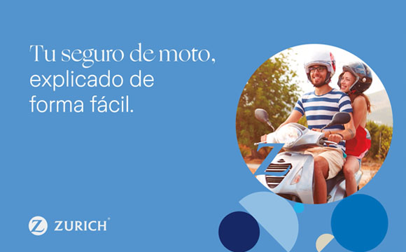 pareja en moto - enlace a reproducir vídeo del seguro de moto Zurich